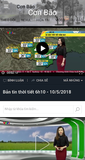 Tin bão mới nhất-dự báo đường PC