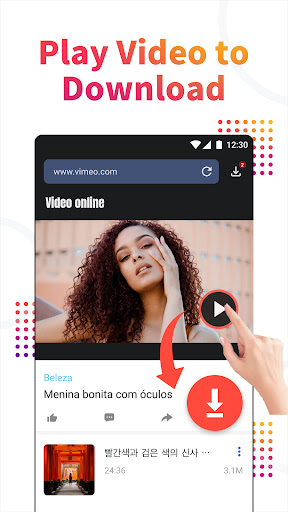 komputer Video downloader, download app