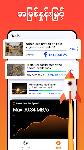 komputer ဗီဒီယို ဒေါင်းလုဒ်လုပ်ရန်