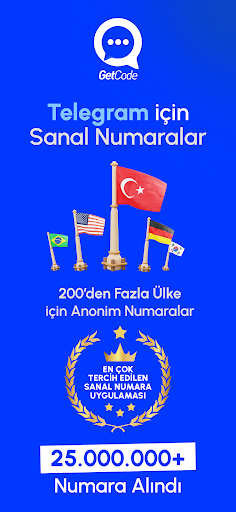 GetCode: Sanal Numara SMS Onay