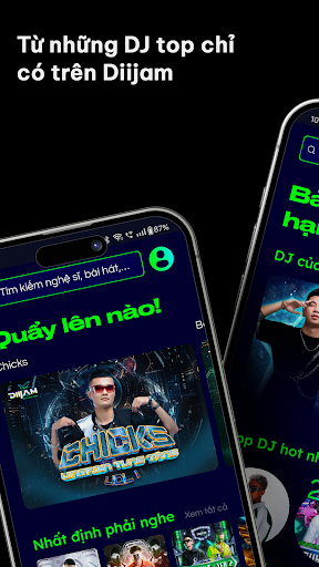 Diijam - Nhạc DJ, EDM mp3 mix PC