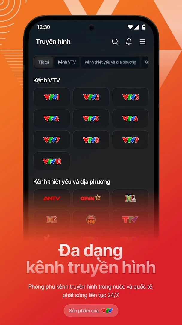 VTV Go - Xem TV Mọi nơi, Mọi lúc PC