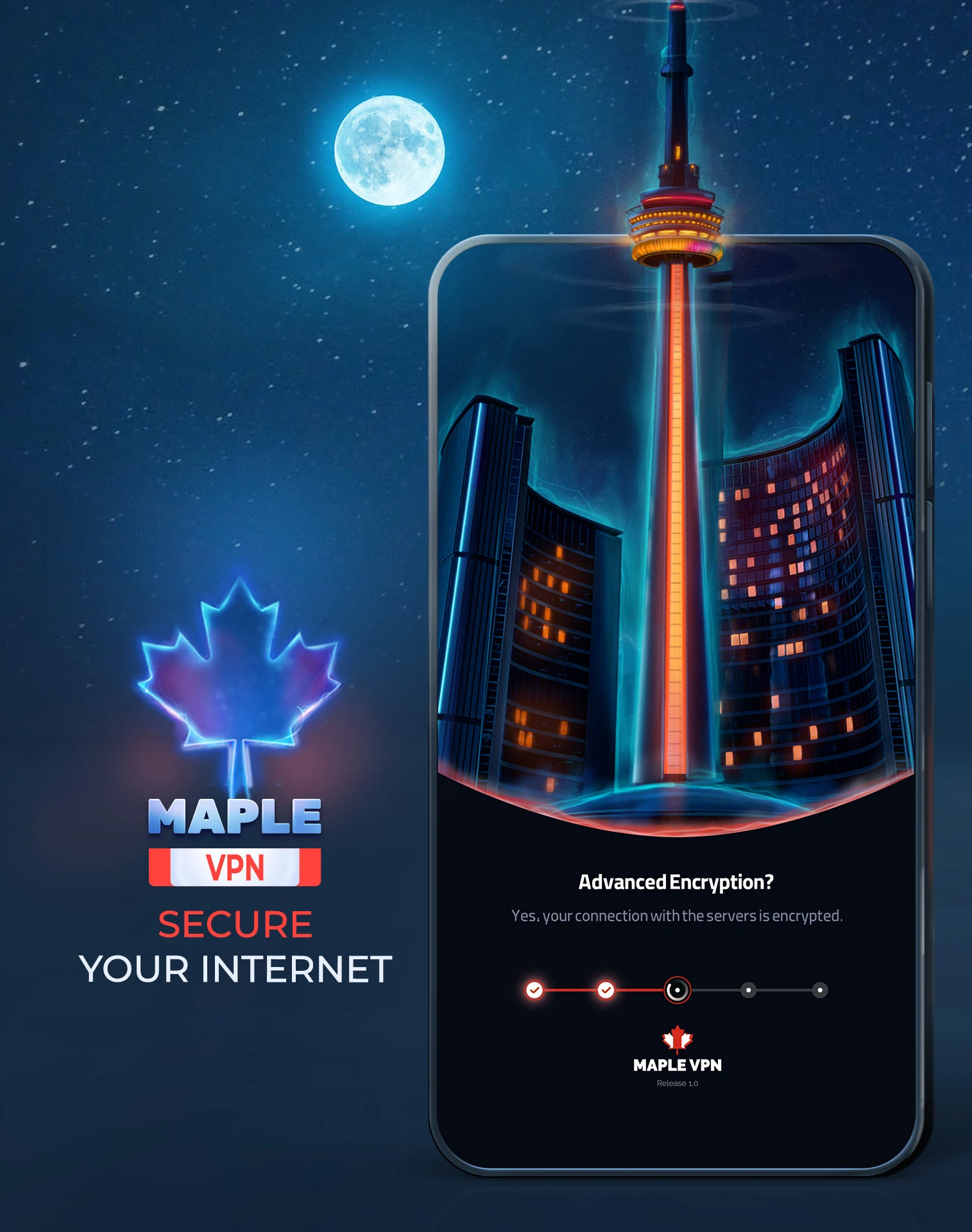 فیلتر شکن قوی پرسرعت Maple VPN PC