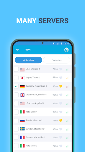 VPN Blue - a convenient VPN الحاسوب