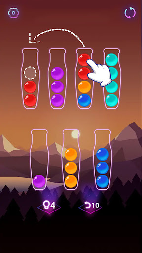 Farben Puzzle: Ball Sort