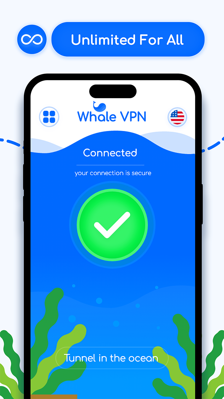 Whale VPN - Safe , Fast Tunnel PC
