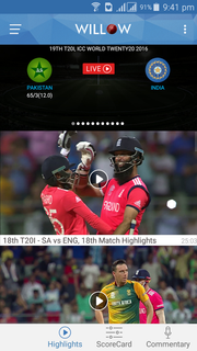 Willow - Watch Live Cricket پی سی