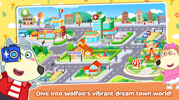 Wolfoo's Town: Dream City Game