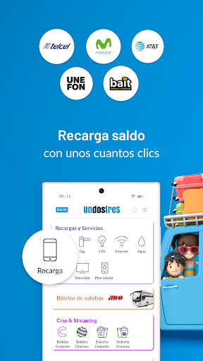 Recarga Saldo, Compra Cine, Paga CFE