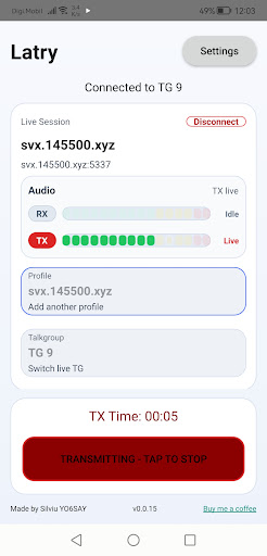Latry - a tiny svxlink client PC