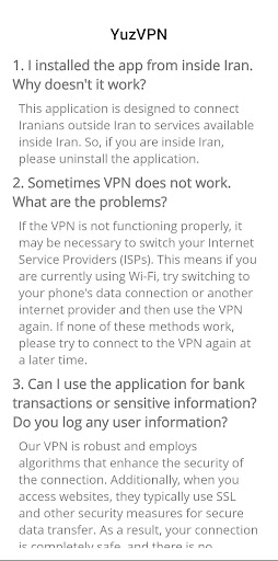 YuzVPN - Iran ip ???????